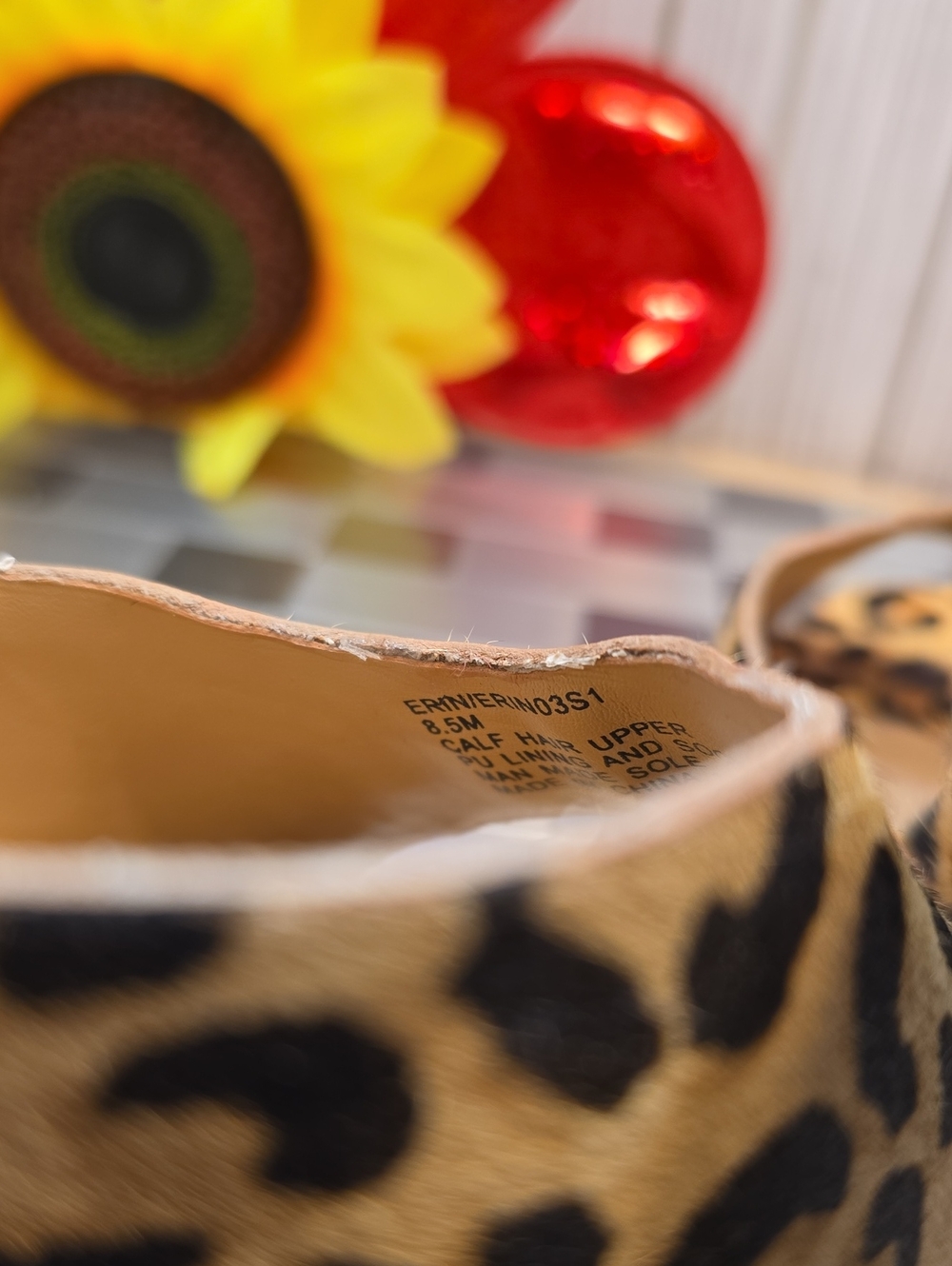 Steve Madden Leopard Print Open-Toe Mule in Yellow and Black - Picture 7 of 11